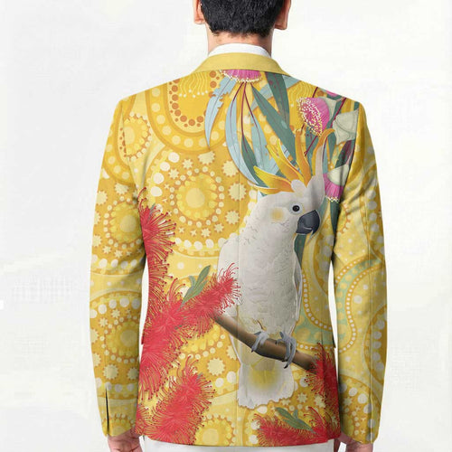 Sulphur-Crested Cockatoo Australia Aboriginal Art Blazer NAIDOC Week - Nature Lovers