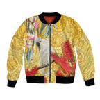 Sulphur-Crested Cockatoo Australia Aboriginal Art Bomber Jacket NAIDOC Week - Nature Lovers