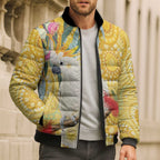 Sulphur-Crested Cockatoo Australia Aboriginal Art Bomber Puffer Jacket NAIDOC Week - Nature Lovers
