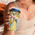 Sulphur-Crested Cockatoo Australia Aboriginal Art 4 in 1 Can Cooler Tumbler NAIDOC Week - Nature Lovers
