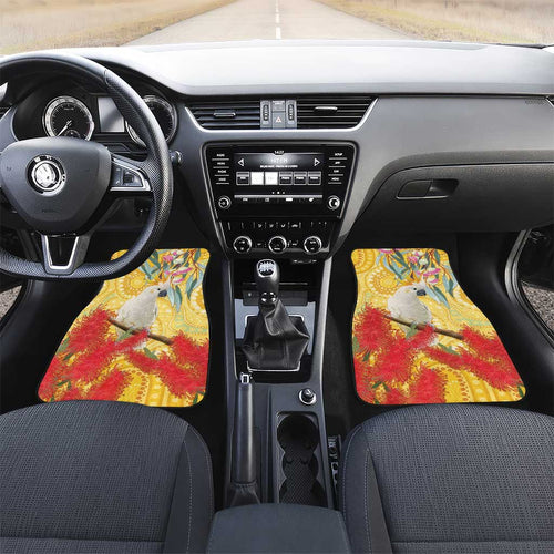 Sulphur-Crested Cockatoo Australia Aboriginal Art Car Mats NAIDOC Week - Nature Lovers