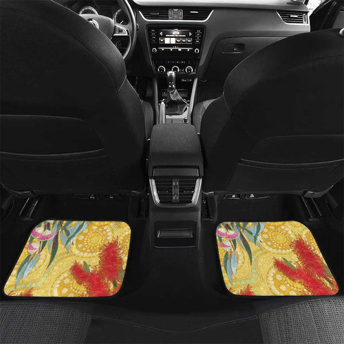 Sulphur-Crested Cockatoo Australia Aboriginal Art Car Mats NAIDOC Week - Nature Lovers