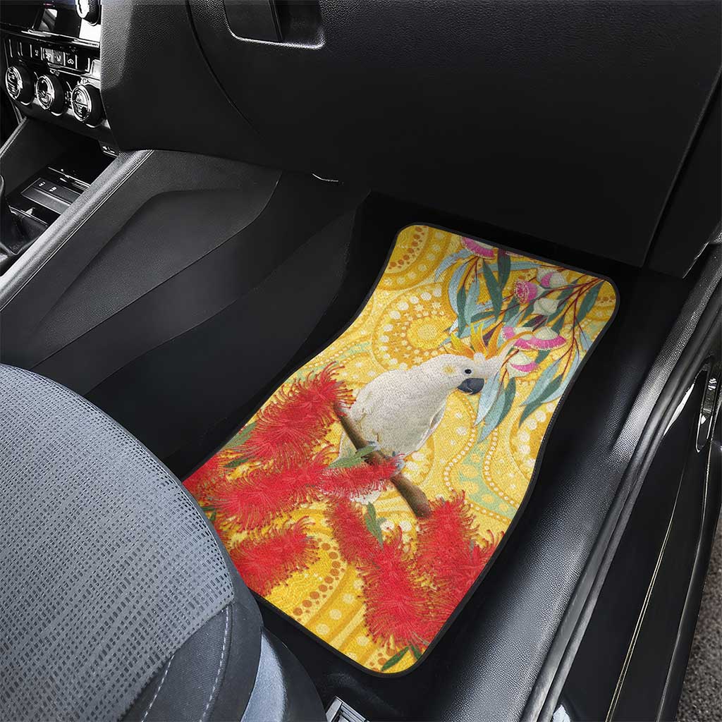 Sulphur-Crested Cockatoo Australia Aboriginal Art Car Mats NAIDOC Week - Nature Lovers