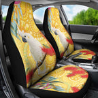 Sulphur-Crested Cockatoo Australia Aboriginal Art Car Seat Cover NAIDOC Week - Nature Lovers