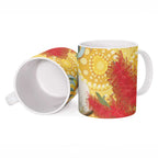 Sulphur-Crested Cockatoo Australia Aboriginal Art Ceramic Mug NAIDOC Week - Nature Lovers