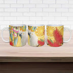 Sulphur-Crested Cockatoo Australia Aboriginal Art Ceramic Mug NAIDOC Week - Nature Lovers