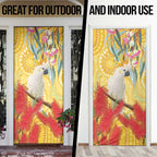 Sulphur-Crested Cockatoo Australia Aboriginal Art Door Cover NAIDOC Week - Nature Lovers