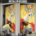 Sulphur-Crested Cockatoo Australia Aboriginal Art Door Cover NAIDOC Week - Nature Lovers