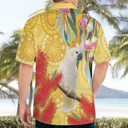 Sulphur-Crested Cockatoo Australia Aboriginal Art Hawaiian Shirt NAIDOC Week - Nature Lovers