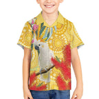 Sulphur-Crested Cockatoo Australia Aboriginal Art Hawaiian Shirt NAIDOC Week - Nature Lovers