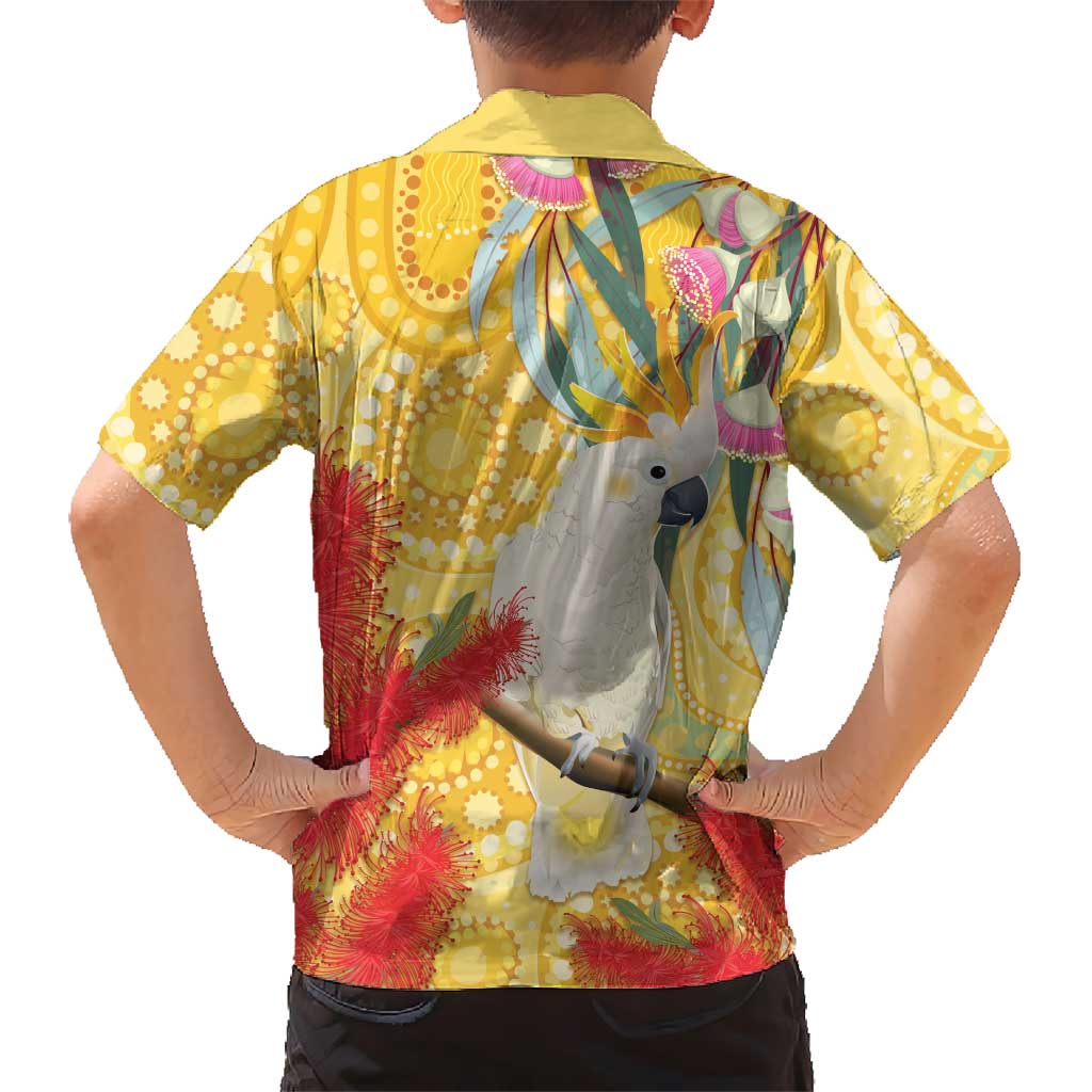 Sulphur-Crested Cockatoo Australia Aboriginal Art Hawaiian Shirt NAIDOC Week - Nature Lovers