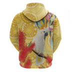 Sulphur-Crested Cockatoo Australia Aboriginal Art Hoodie NAIDOC Week - Nature Lovers