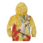 Sulphur-Crested Cockatoo Australia Aboriginal Art Kid Hoodie NAIDOC Week - Nature Lovers