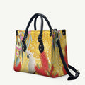 Sulphur-Crested Cockatoo Australia Aboriginal Art Leather Bag NAIDOC Week - Nature Lovers