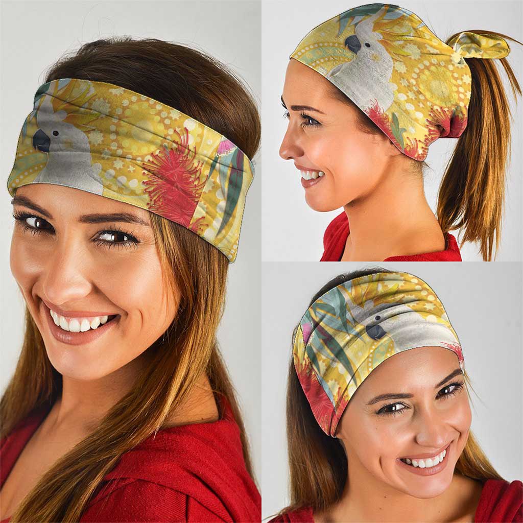 Sulphur-Crested Cockatoo Australia Aboriginal Art Neck Gaiter NAIDOC Week - Nature Lovers