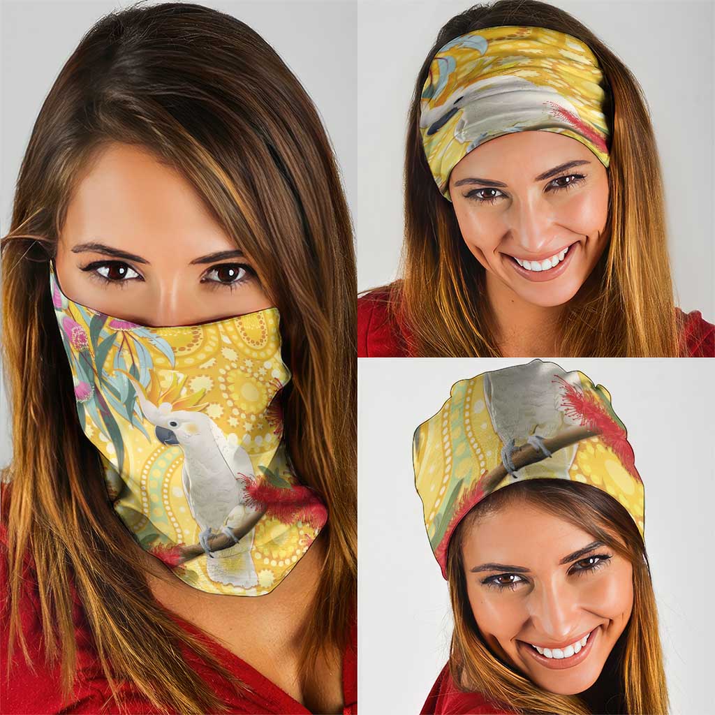 Sulphur-Crested Cockatoo Australia Aboriginal Art Neck Gaiter NAIDOC Week - Nature Lovers