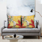 Sulphur-Crested Cockatoo Australia Aboriginal Art Pillow Cover NAIDOC Week - Nature Lovers