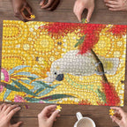 Sulphur-Crested Cockatoo Australia Aboriginal Art Puzzle NAIDOC Week - Nature Lovers