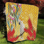 Sulphur-Crested Cockatoo Australia Aboriginal Art Quilt NAIDOC Week - Nature Lovers