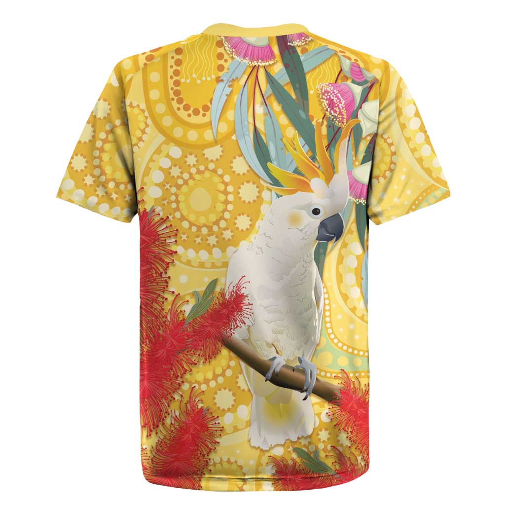 Sulphur-Crested Cockatoo Australia Aboriginal Art Rugby Jersey NAIDOC Week - Nature Lovers