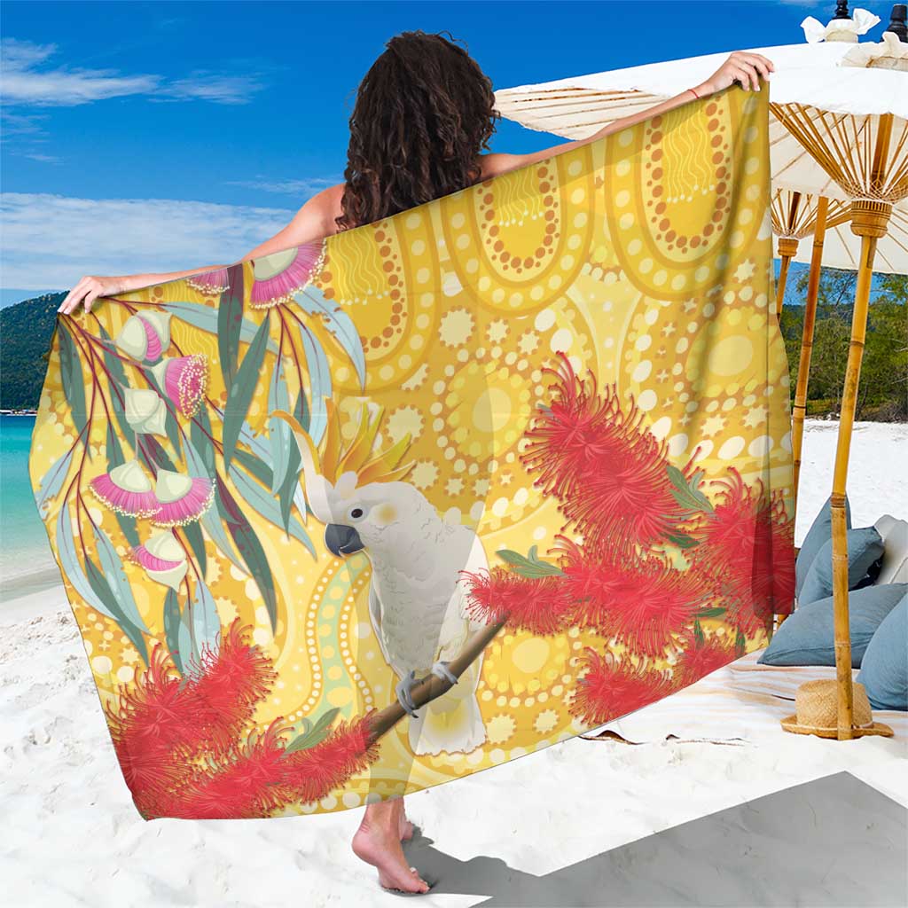 Sulphur-Crested Cockatoo Australia Aboriginal Art Sarong NAIDOC Week - Nature Lovers