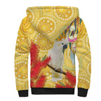 Sulphur-Crested Cockatoo Australia Aboriginal Art Sherpa Hoodie NAIDOC Week - Nature Lovers