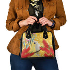 Sulphur-Crested Cockatoo Australia Aboriginal Art Shoulder Handbag NAIDOC Week - Nature Lovers