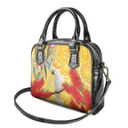 Sulphur-Crested Cockatoo Australia Aboriginal Art Shoulder Handbag NAIDOC Week - Nature Lovers
