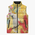 Sulphur-Crested Cockatoo Australia Aboriginal Art Sleeveless Puffer Jacket NAIDOC Week - Nature Lovers