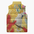 Sulphur-Crested Cockatoo Australia Aboriginal Art Sleeveless Puffer Jacket NAIDOC Week - Nature Lovers