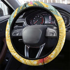 Sulphur-Crested Cockatoo Australia Aboriginal Art Steering Wheel Cover NAIDOC Week - Nature Lovers