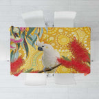 Sulphur-Crested Cockatoo Australia Aboriginal Art Tablecloth NAIDOC Week - Nature Lovers