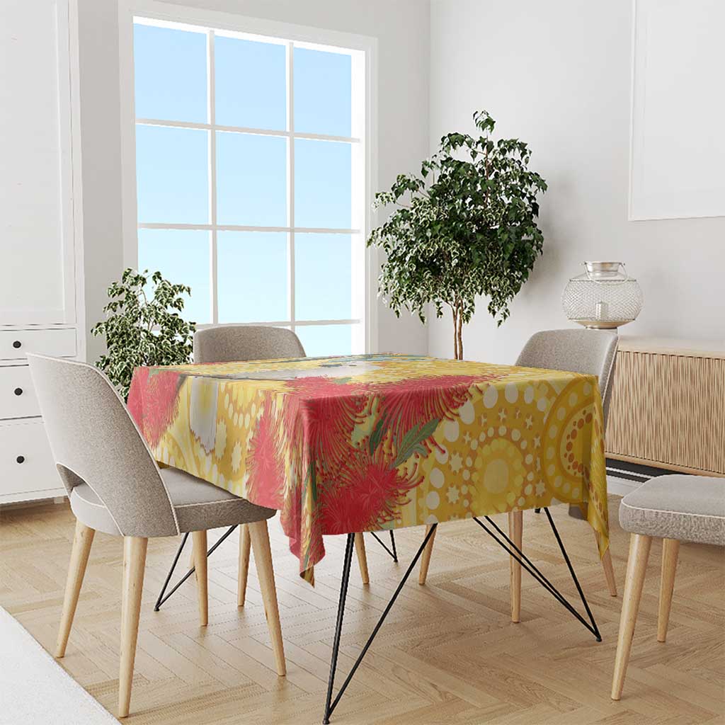 Sulphur-Crested Cockatoo Australia Aboriginal Art Tablecloth NAIDOC Week - Nature Lovers