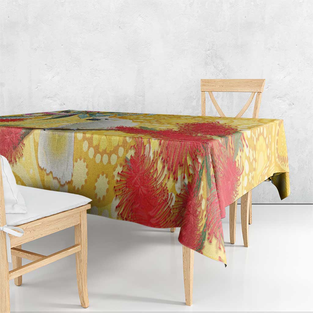 Sulphur-Crested Cockatoo Australia Aboriginal Art Tablecloth NAIDOC Week - Nature Lovers
