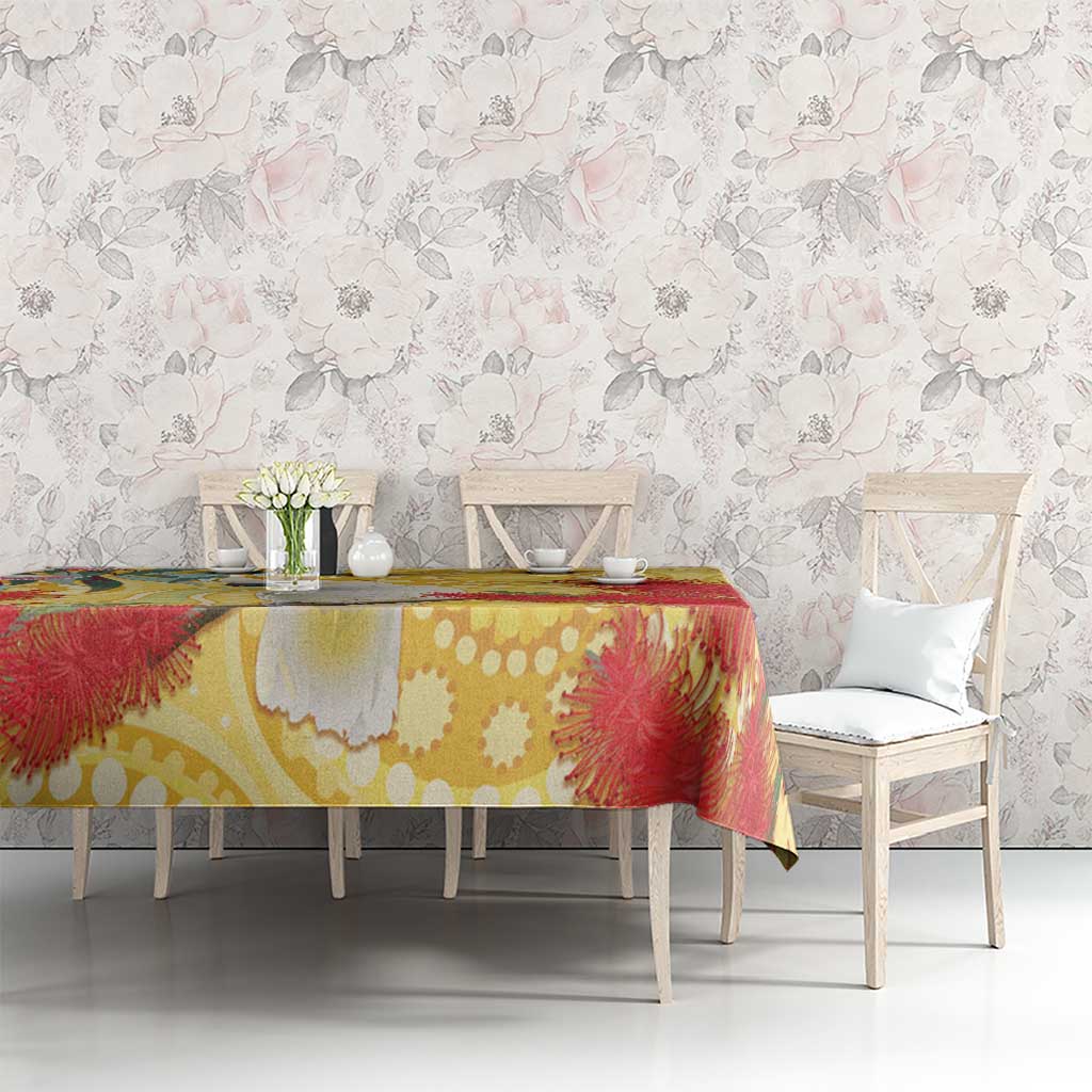 Sulphur-Crested Cockatoo Australia Aboriginal Art Tablecloth NAIDOC Week - Nature Lovers