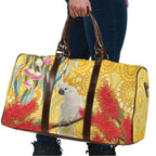 Sulphur-Crested Cockatoo Australia Aboriginal Art Travel Bag NAIDOC Week - Nature Lovers