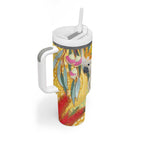 Sulphur-Crested Cockatoo Australia Aboriginal Art Tumbler With Handle NAIDOC Week - Nature Lovers