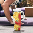 Sulphur-Crested Cockatoo Australia Aboriginal Art Tumbler With Handle NAIDOC Week - Nature Lovers
