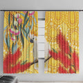 Sulphur-Crested Cockatoo Australia Aboriginal Art Window Curtain NAIDOC Week - Nature Lovers