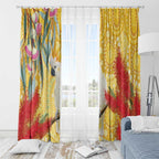 Sulphur-Crested Cockatoo Australia Aboriginal Art Window Curtain NAIDOC Week - Nature Lovers