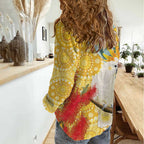 Sulphur-Crested Cockatoo Australia Aboriginal Art Women Casual Shirt NAIDOC Week - Nature Lovers