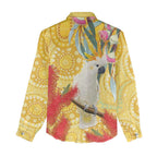 Sulphur-Crested Cockatoo Australia Aboriginal Art Women Casual Shirt NAIDOC Week - Nature Lovers