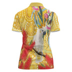 Sulphur-Crested Cockatoo Australia Aboriginal Art Women Polo Shirt NAIDOC Week - Nature Lovers