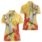 Sulphur-Crested Cockatoo Australia Aboriginal Art Women Polo Shirt NAIDOC Week - Nature Lovers