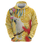 Sulphur-Crested Cockatoo Australia Aboriginal Art Zip Hoodie NAIDOC Week - Nature Lovers