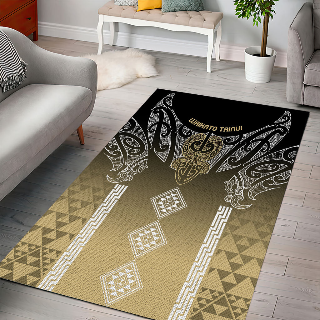 Aotearoa Maori Iwi Heritage Area Rug Waikato Tainui Parauri