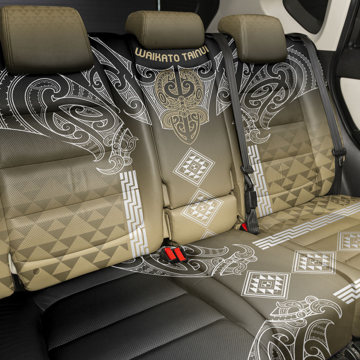 Aotearoa Maori Iwi Heritage Back Car Seat Cover Waikato Tainui Parauri