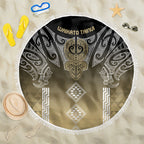 Aotearoa Maori Iwi Heritage Beach Blanket Waikato Tainui Parauri