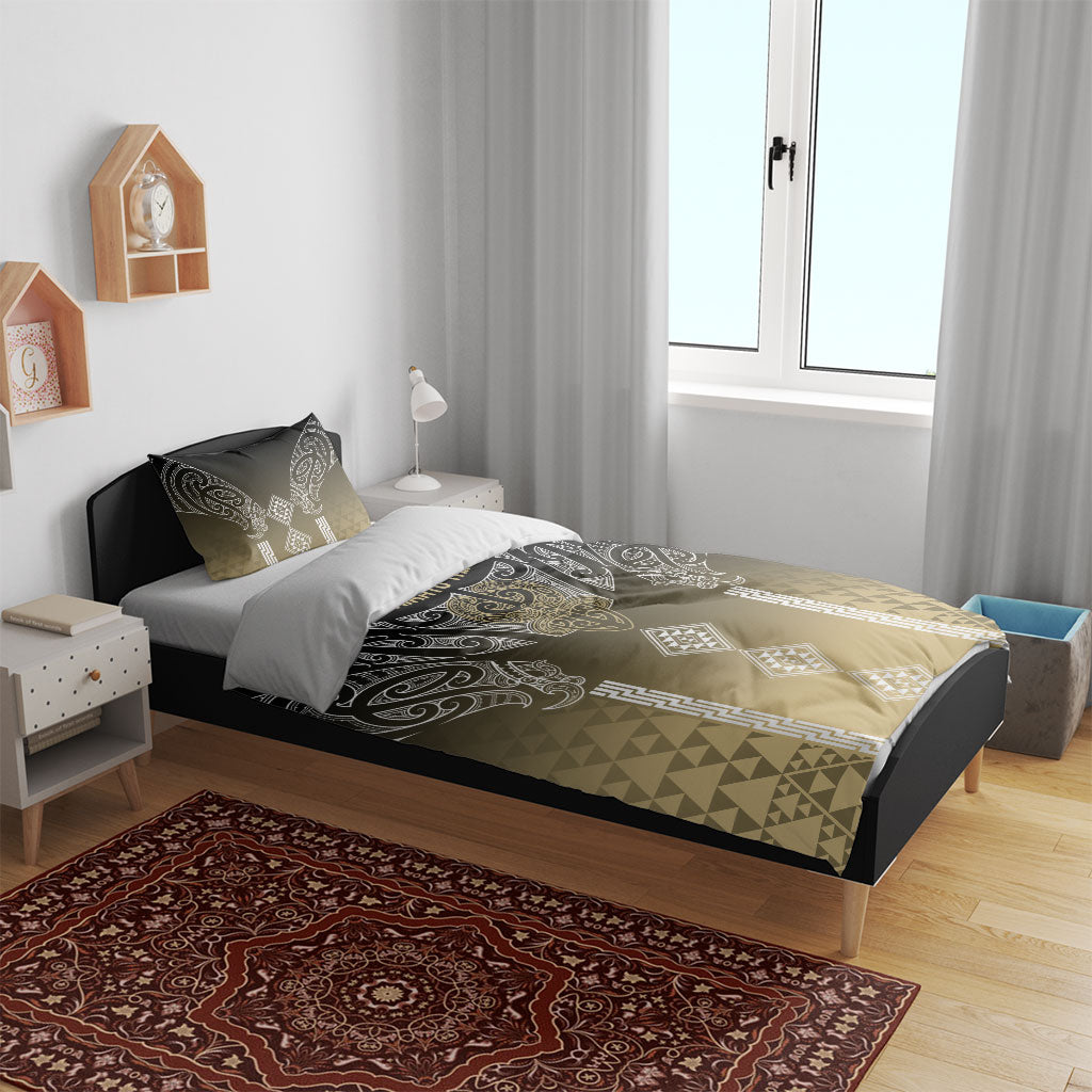 Aotearoa Maori Iwi Heritage Bedding Set Waikato Tainui Parauri