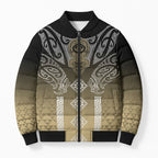 Aotearoa Maori Iwi Heritage Bomber Puffer Jacket Waikato Tainui Parauri